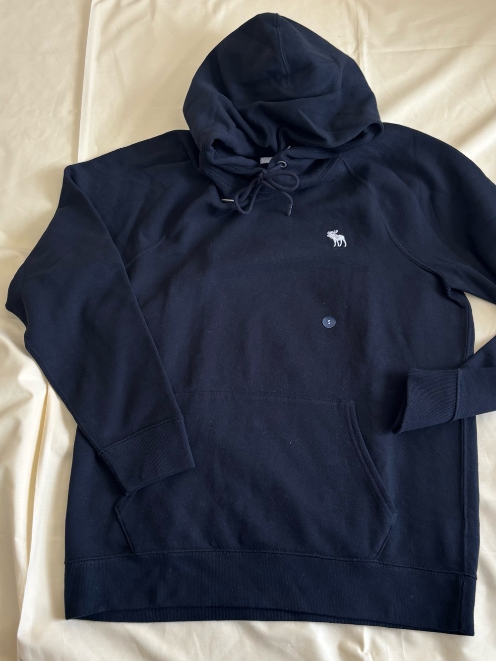 Abercrombie & Fitch Men's Small Black Hoodie Sweatshirt